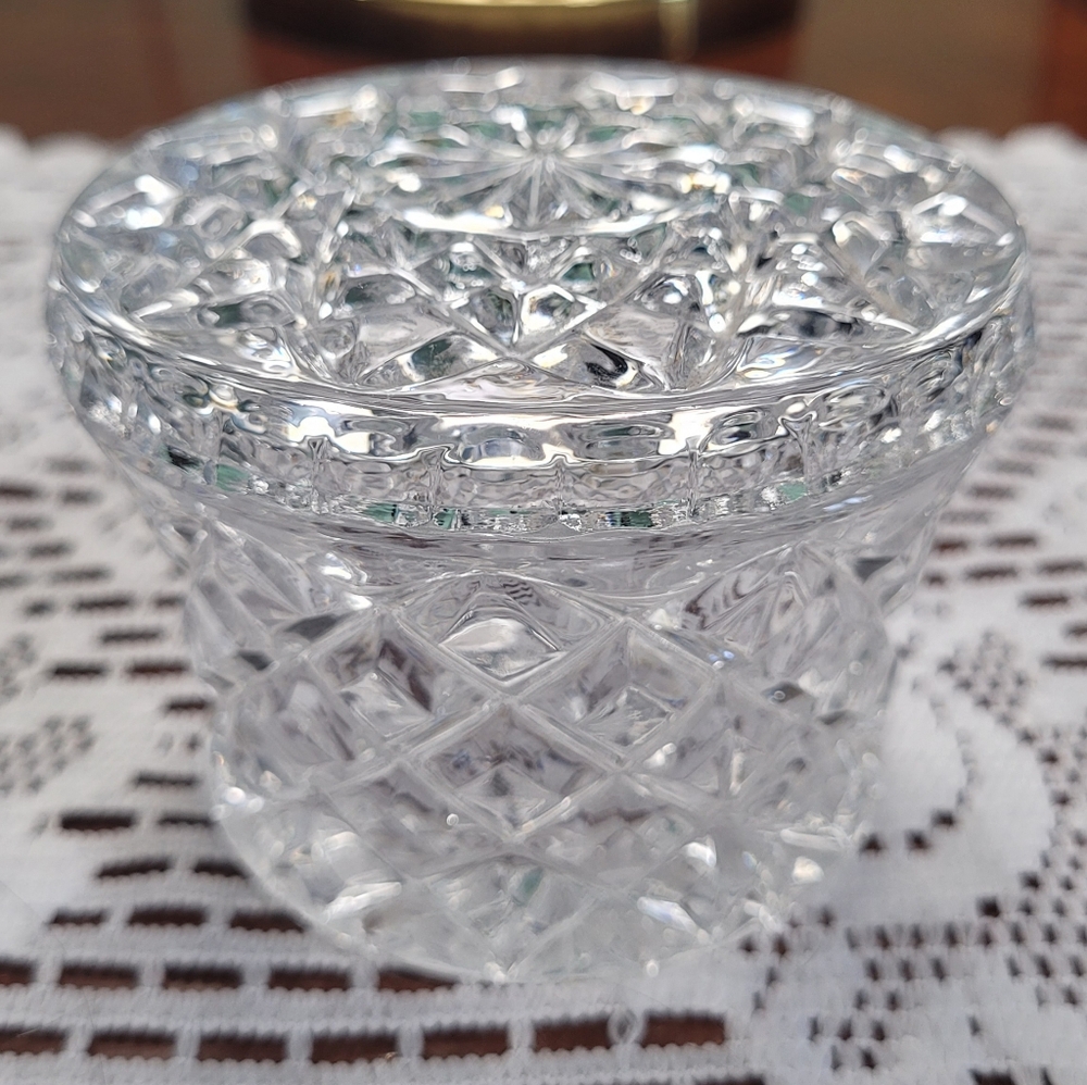 Elegant Cut Crystal Jar